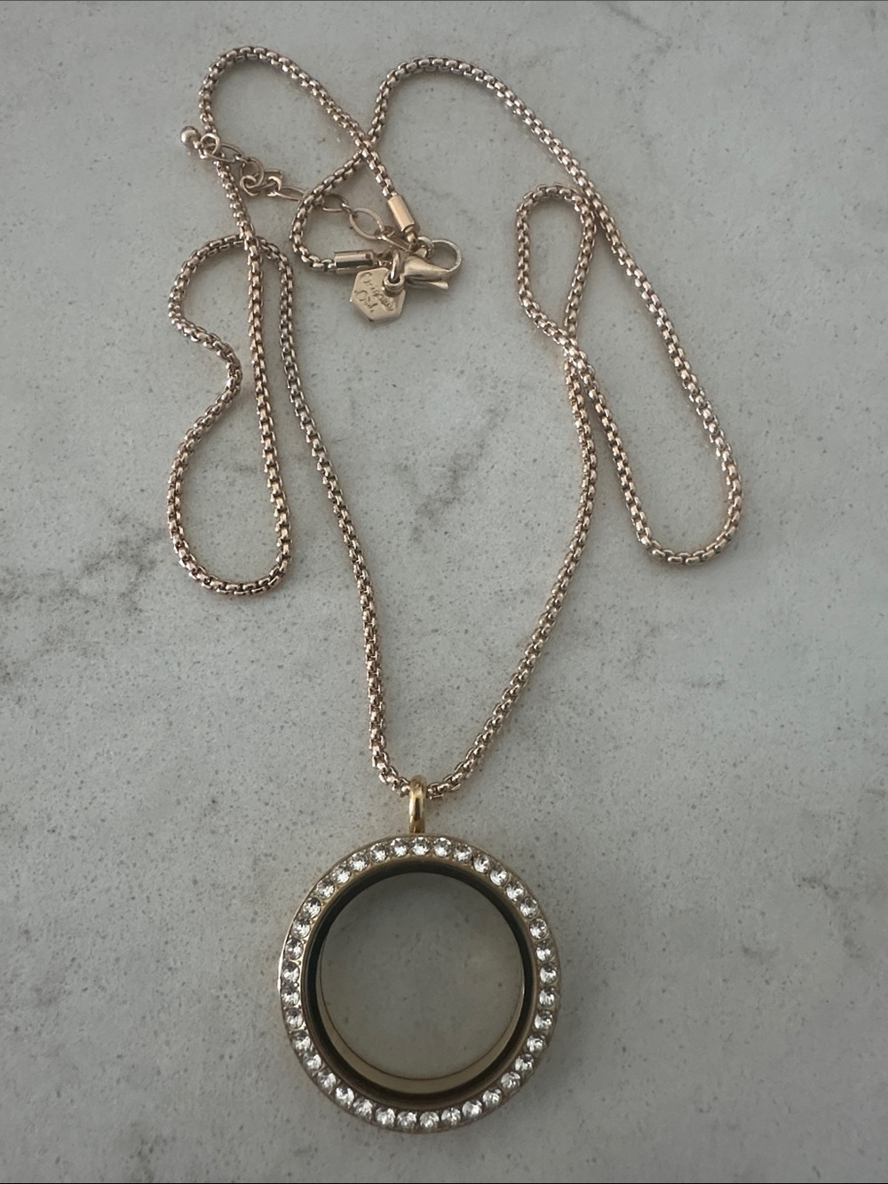 Origami owl necklace